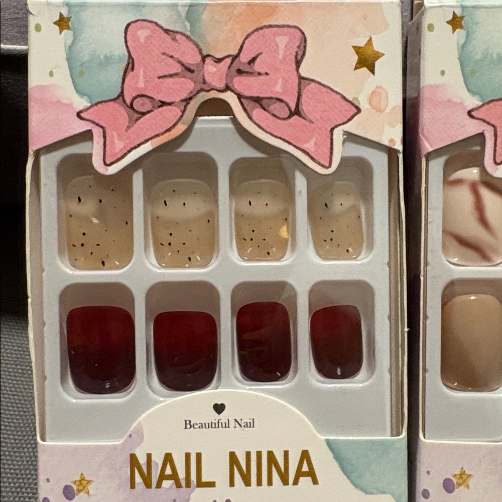 NIB Nail Nina Set of 2 Press On Sets - Picture 2 of 3